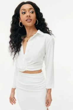 Solado Lapel Neck Ruched Solid Crop Top 12 Solado Lapel Neck Ruched Solid Crop Top -SOLADO Shop jpeg f7e4ee91 c4fa 4531 a1ff 9ec11c37c082 1800x1800