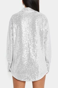 Solado Lapel Neck Button Front Sequin Long Sleeve Shirt -SOLADO Shop jpeg f842d38a e0b7 46ce a2e0 53fd24a0713f 1800x1800