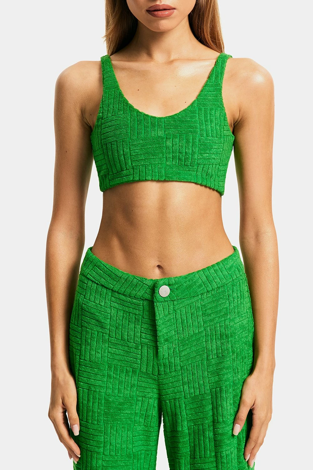 SOLADO Terry Stripe Textured Backless Tank Top 8 SOLADO Terry Stripe Textured Backless Tank Top - Image 6