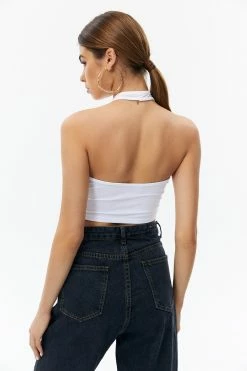 Alternative view of Solado Drawstring Ruched Backless Crop Top