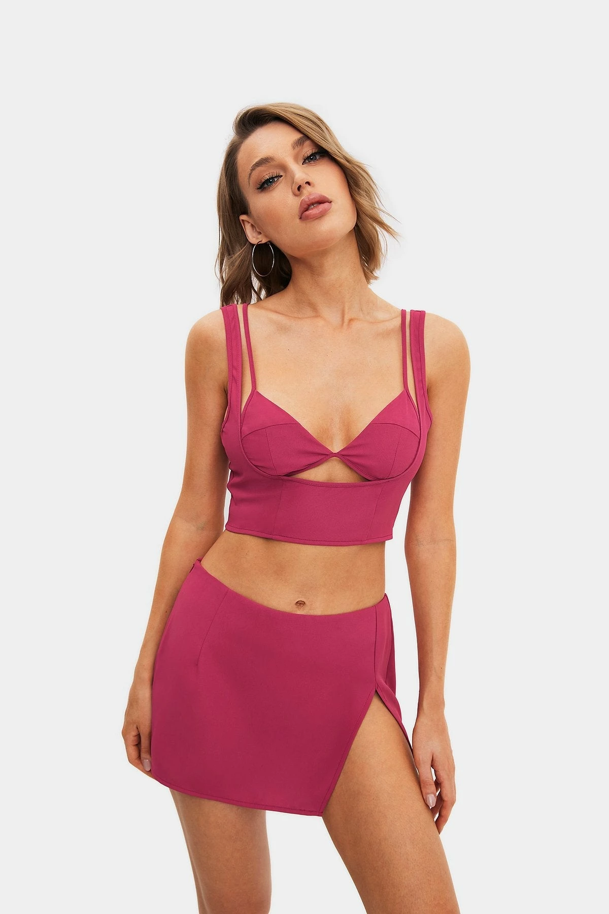 SOLADO 2 In 1 Double Strap Plunging Neck Backless Corset Top 4 SOLADO 2 In 1 Double Strap Plunging Neck Backless Corset Top - Image 2