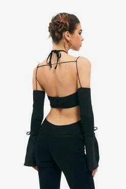 SOLADO Halter Neck Flared Sleeve Tie Backless Crop Top -SOLADO Shop jpeg ffe46a5b 2557 475b bcec c04122a264aa 1800x1800